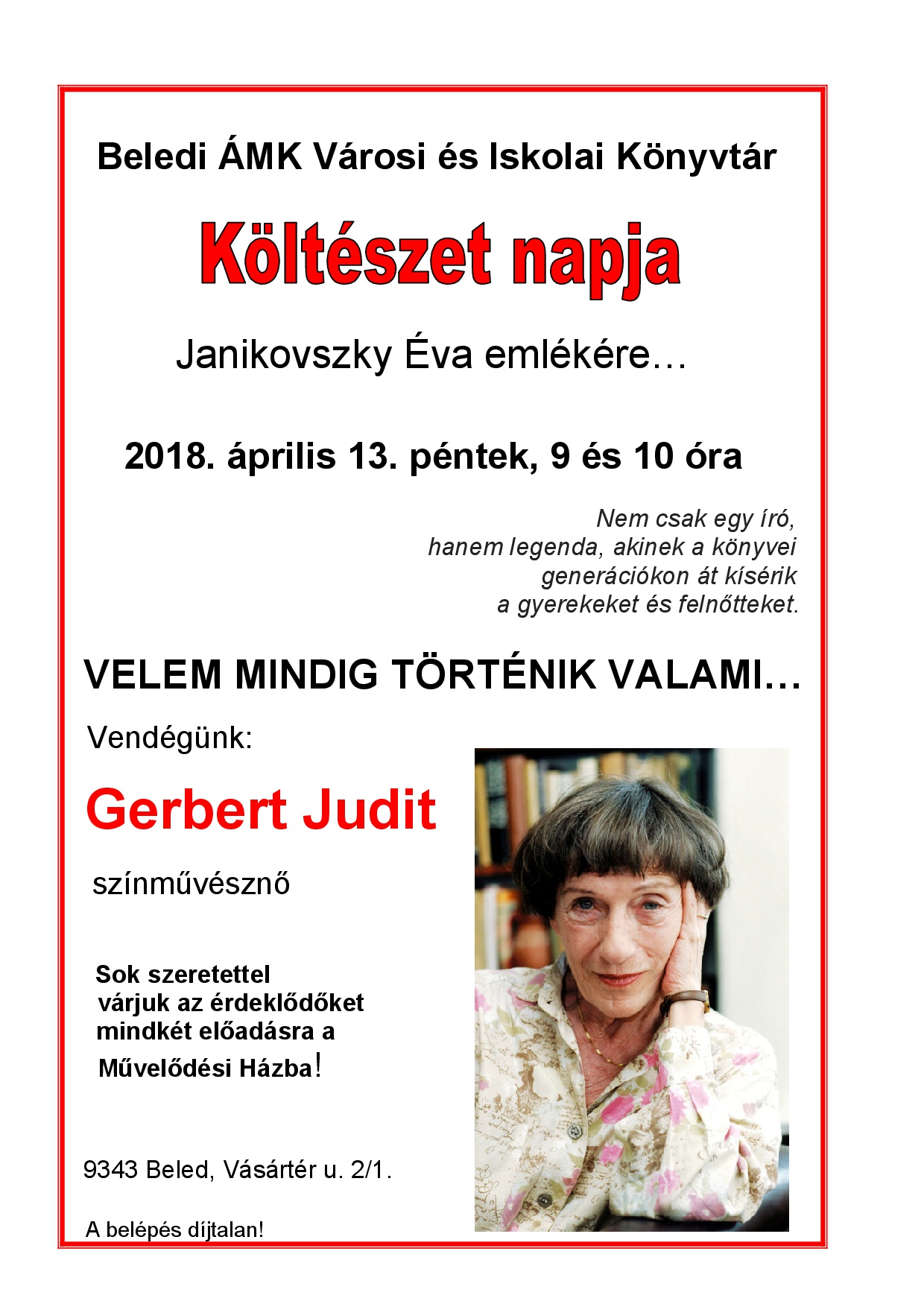 Költészet napja 2018. 1